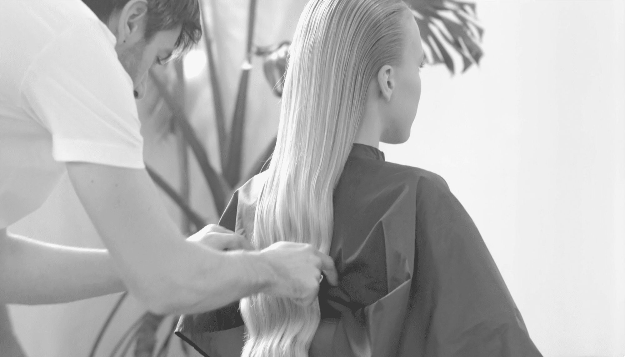 Slicked Back Hair with a Wave