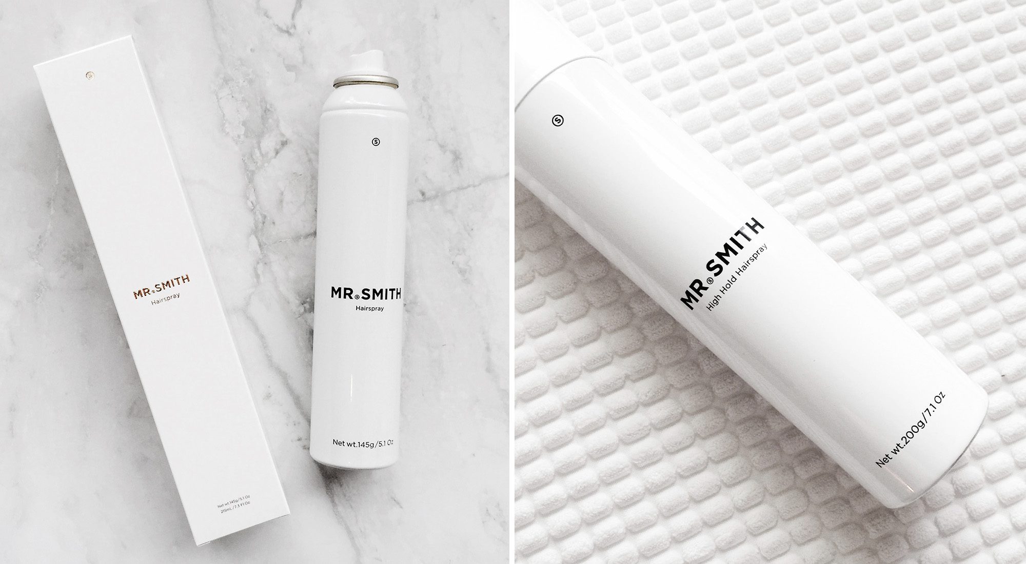 Mr. Smith Hairspray vs Mr. Smith High Hold Hairspray